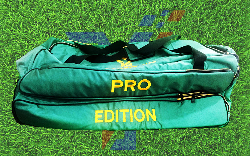 Cricket Kit Bag with Wheels Green Pro Edition